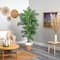 6ft. Curvy Parlor Artificial Palm Tree in Handmade Natural Jute and Cotton Planter